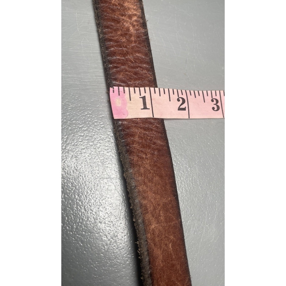 Vintage Fossil Leather Belt Brown Distress Leather Medium - Picture 11 of 15